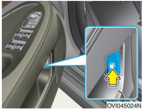 HYUNDAI Equus (2009-2016) - Ouverture du volet du réservoir - 1
