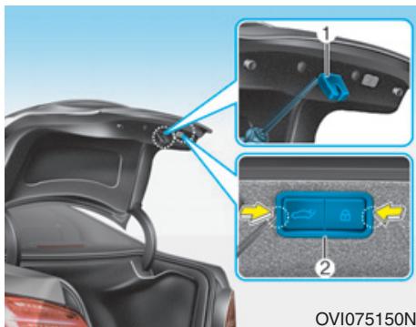 HYUNDAI Equus (2009-2016) - Remplacement des ampoules d'éclairage de la plaque d'immatriculation - 2