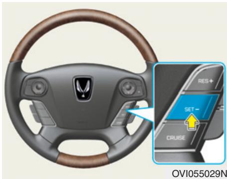 HYUNDAI Equus (2009-2016) - Pour réduire la vitesse de conduite : - 1