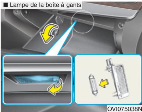 HYUNDAI Equus (2009-2016) - Remplacement des ampoules intérieures - 2