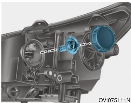HYUNDAI Equus (2009-2016) - Ampoules des phares avant (à ampoules), clignotants, feux de position, catadioptres latéraux et phares antibrouillard. - 2