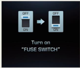 HYUNDAI Equus (2009-2016) - Turn on "FUSE SWITCH" (allumer le commutateur des fusibles) - 1