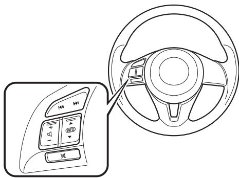 MAZDA 3 (2013-2017) - Fonctionnement de la commande audio au volant\* - 1