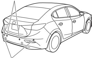 MAZDA 3 (2013-2017) - Système de capteurs de stationnement\* - 2