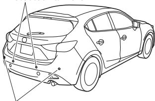 MAZDA 3 (2013-2017) - Système de capteurs de stationnement\* - 3