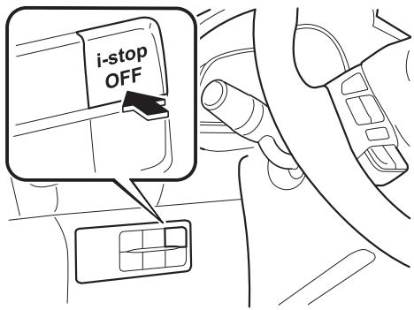 MAZDA 3 (2013-2017) - ▼Interrupteur i-stop OFF - 1
