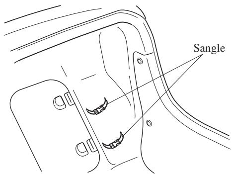 MAZDA 3 (2013-2017) - Sangle de retenue du triangle de danger sur bande d'arrêt d'urgence\* - 1