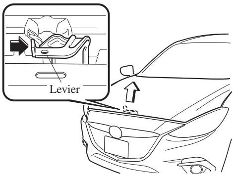MAZDA 3 (2013-2017) - ▼ Ouverture du capot - 2