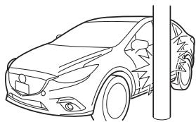 MAZDA 3 (2013-2017) - Limites à la détection de collision latérale: - 1