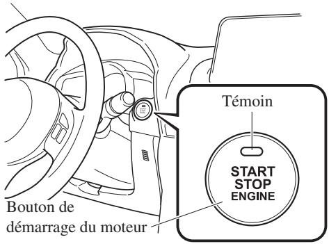 MAZDA 3 (2013-2017) - ▼ Positions du bouton de démarrage du moteur - 1