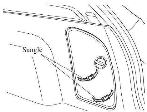 MAZDA 3 (2013-2017) - Sangle de retenue du triangle de danger sur bande d'arrêt d'urgence\* - 2