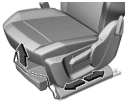 OPEL Combo D Phase 1 (2018-2023) - Réglage longitudinal - 1