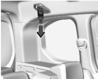 OPEL Combo D Phase 1 (2018-2023) - Ceinture de sécurité centrale de la deuxieme rangée de sièges - 1