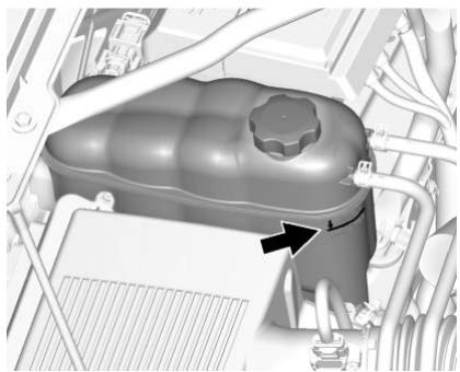 CHEVROLET Tahoe 4 (2015-2020) - Vérification du niveau de liquide de refroidissement - 1