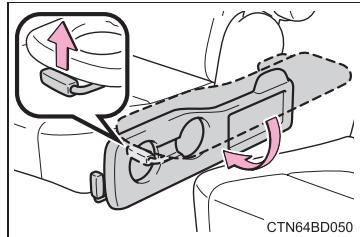 TOYOTA Highlander (2014) - Rangement de la tablette centrale arrriere - 1