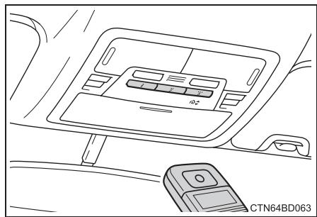 TOYOTA Highlander (2014) - ■ Programmation de HomeLink® - 1