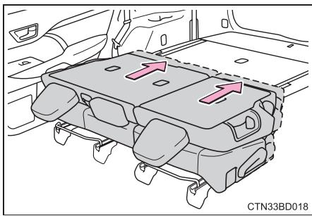 TOYOTA Highlander (2014) - Apre's have rabbattu les sièges de la deuxième rangée - 1