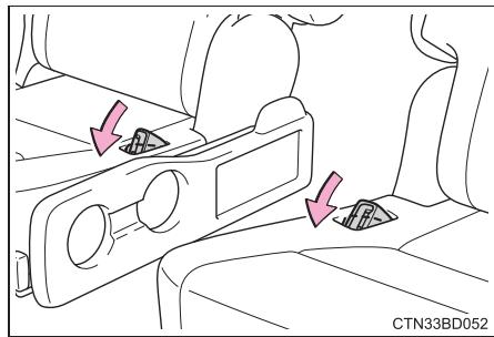 TOYOTA Highlander (2014) - Avant de rabattre les sièges de la deuxième rangée - 2