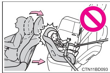 TOYOTA Highlander (2014) - En cas d'installation d'un siège de sécurité infant - 1