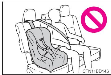 TOYOTA Highlander (2014) - En cas d'installation d'un siège de sécurité infant - 1