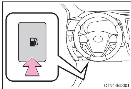 TOYOTA Highlander (2014) - Ouverture du bouchon de réservoir à carburant - 1
