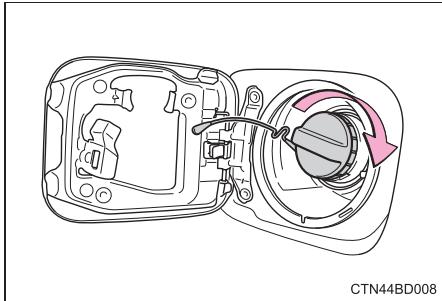 TOYOTA Highlander (2014) - Fermeture du bouchon de réservoir à carburant - 1