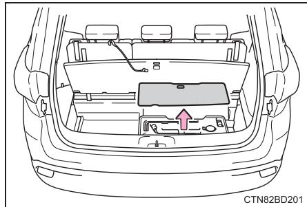 TOYOTA Highlander (2014) - Accès à la roue de secours - 3