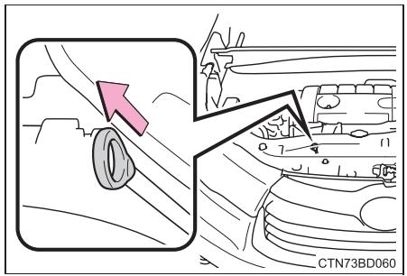 TOYOTA Highlander (2014) - Vérification du niveau d'huile moteur - 1