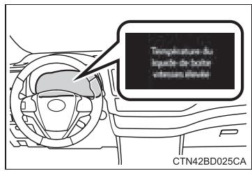 TOYOTA Highlander (2014) - Si le message de surchauffe de l'huile de transmission automatique est affché - 1