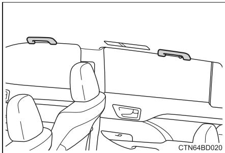 TOYOTA Highlander (2014) - Poignées d'assistance - 1