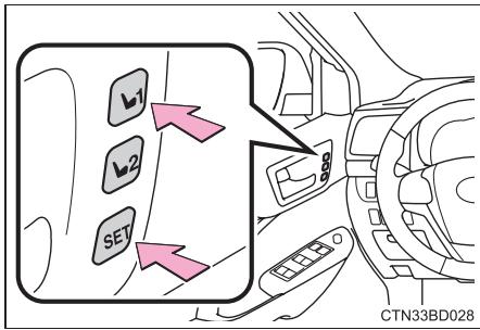 TOYOTA Highlander (2014) - Procedure de mémorisation - 1