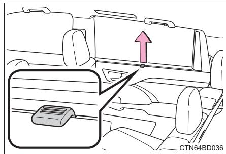 TOYOTA Highlander (2014) - Pare-soleil arrrière (sur modèles équipés) - 1