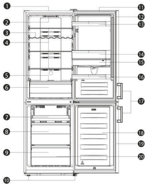HISENSE RB395N4BCE - Description of the appliance - 1