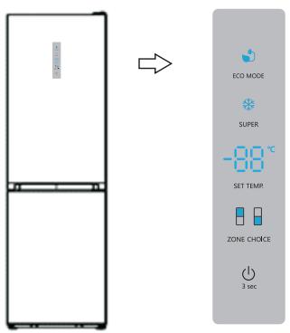 HISENSE RB395N4BCE - Display controls - 1