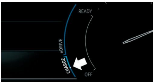 BMW Série 3 Hybride Rechargeable (2019-2022) - Combé d'instruments sans fonctions étendues : CHARGE - 1