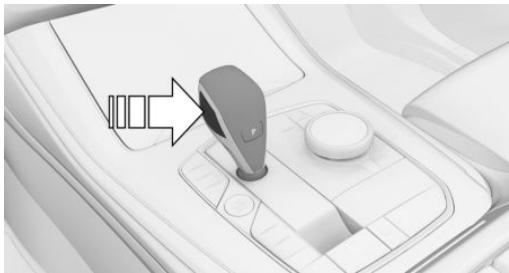 BMW Série 3 Hybride Rechargeable (2019-2022) - Placer la manette de selection sur D, N ou R - 1