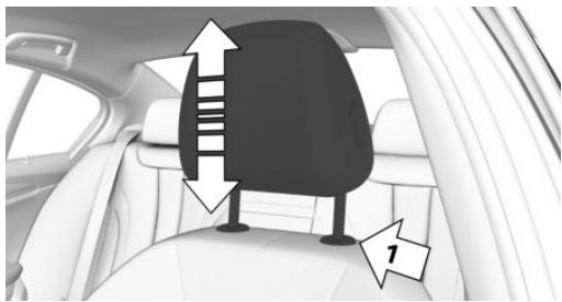 BMW Série 3 Hybride Rechargeable (2019-2022) - Réglage en hauteur: appuie-têtemanuels - 1