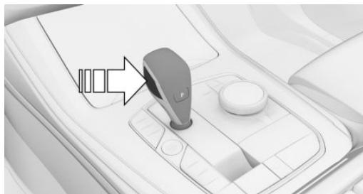 BMW Série 3 Hybride Rechargeable (2019-2022) - Annuler le verrouillage de la manette de sélection - 1