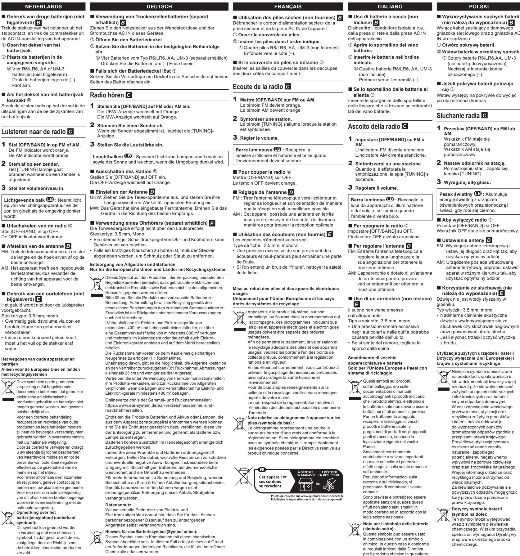 PANASONIC RF2400D - nentation électrique - 4