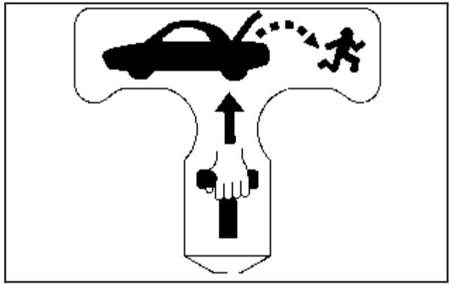 CHEVROLET Impala (2006) - Poignée de déverrouillage d'urgence du coffre - 1
