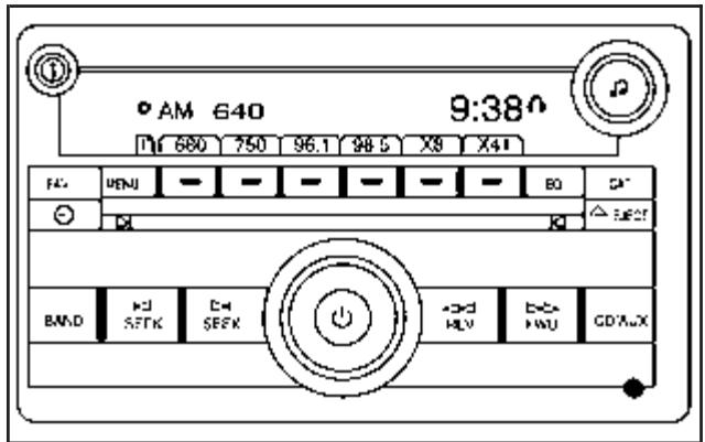 CHEVROLET Impala (2006) - Radio avec lecteur de disques compacts (MP3) - 1