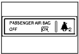CHEVROLET Impala (2006) - Témoin de l'etat du sac gonflable du passager - 1