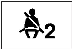 CHEVROLET Impala (2006) - Témoin de rappel de bouclage de la ceinture de sécurité du passager - 1