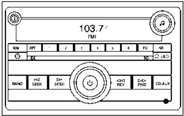 CHEVROLET Impala (2006) - Radio avec lecteur de disques compacts (Base) - 1