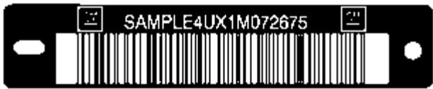 CHEVROLET Impala (2006) - Numero d'identification du vehicule (NIV) - 1