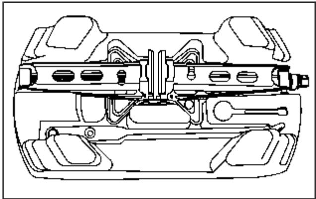 CHEVROLET Impala (2006) - Dépose du pneu de secours et des outils - 3