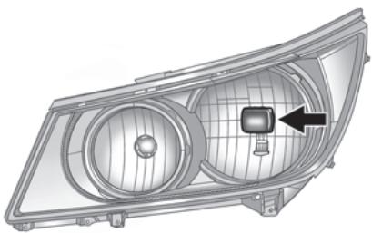 Buick Lacrosse 2 (2010) - Réglage de la portée des phares - 1