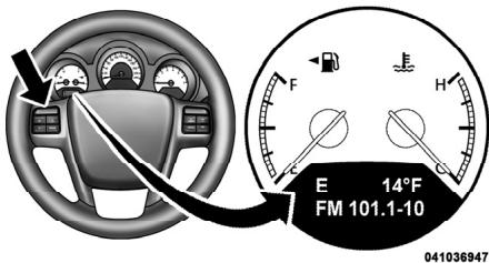 Chrysler 200 Cabriolet (2012) - CENTRE D'INFORMATION ÉLECTRONIQUE - SELON L'ÉQUIPEMENT - 1