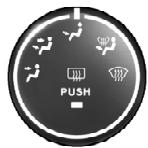 Chrysler 200 Cabriolet (2012) - Commande de mode (direction de l'air) - 1