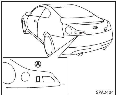INFINITI G37 Cabriolet (2010) - Déverrouillage des portières et de la trappe du réservoir de carburant - 2